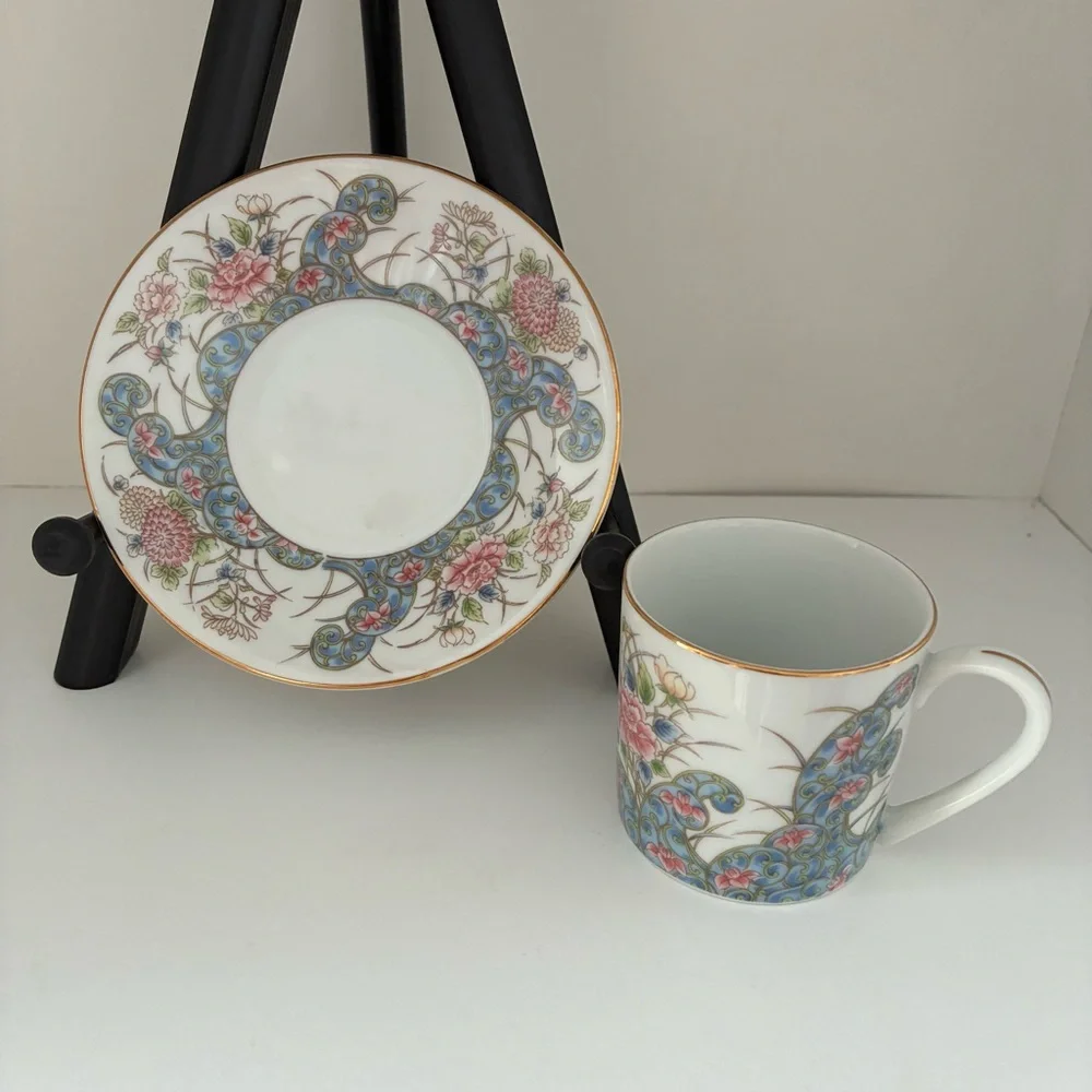 NWT Vintage Laudel for Macy’s Porcelain Made in Japan Demitasse Tea Cup/Saucer